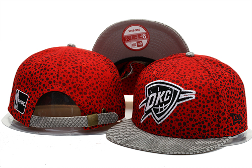 NBA Oklahoma City Thunder NE Strapback Hat #01